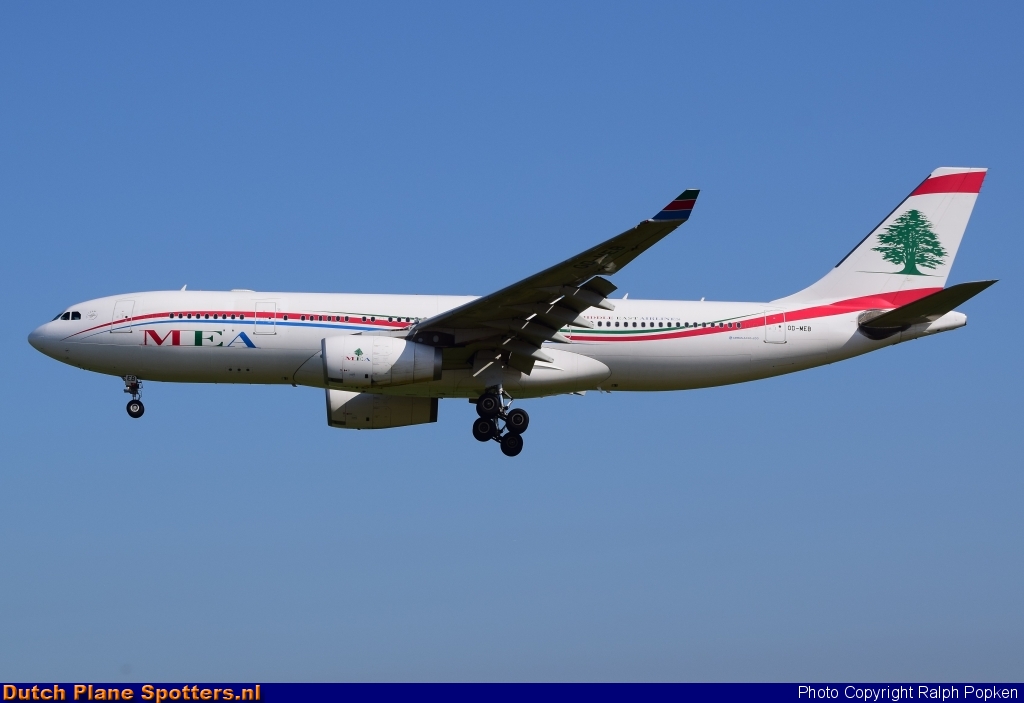 OD-MEB Airbus A330-200 Middle East Airlines (MEA) by Ralph Popken