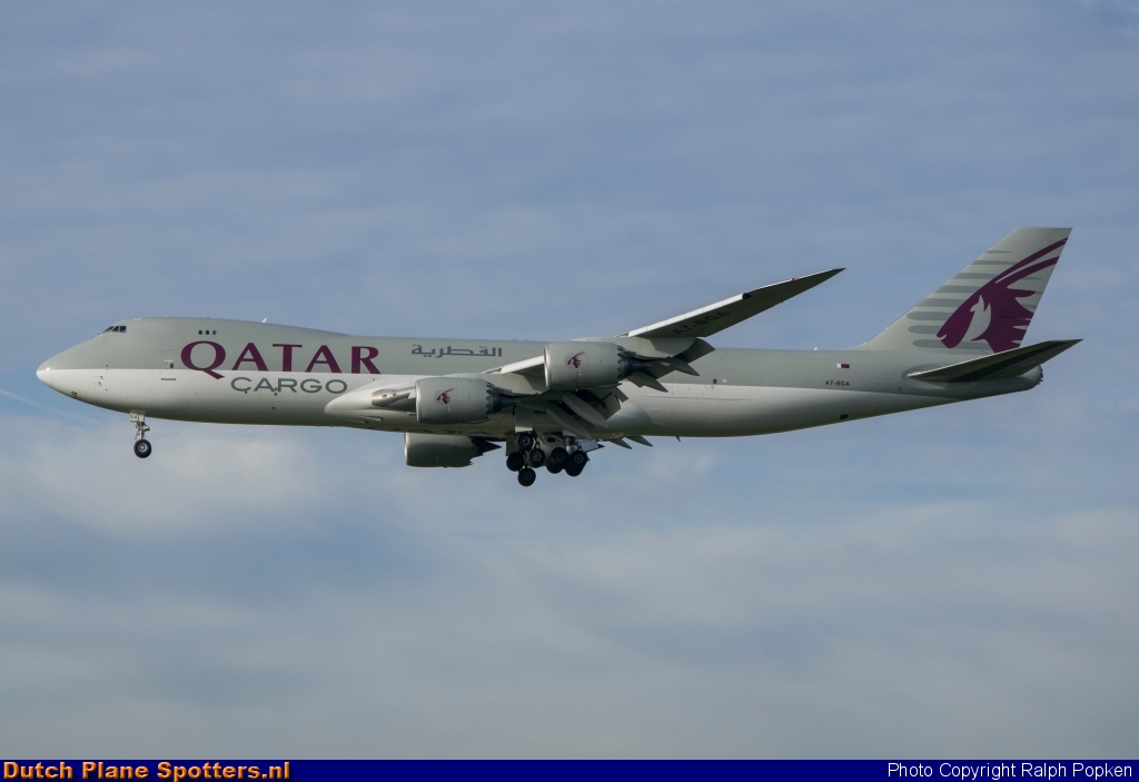A7-BGA Boeing 747-8 Qatar Airways Cargo by Ralph Popken