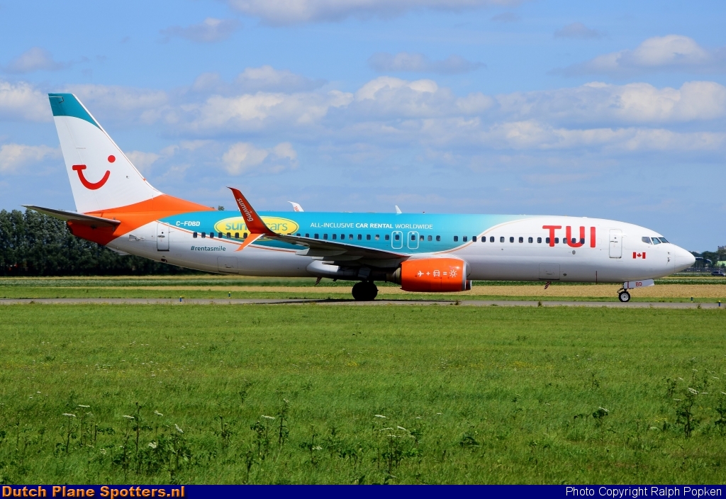 C-FDBD Boeing 737-800 Sunwing Airlines (TUI Airlines Netherlands) by Ralph Popken