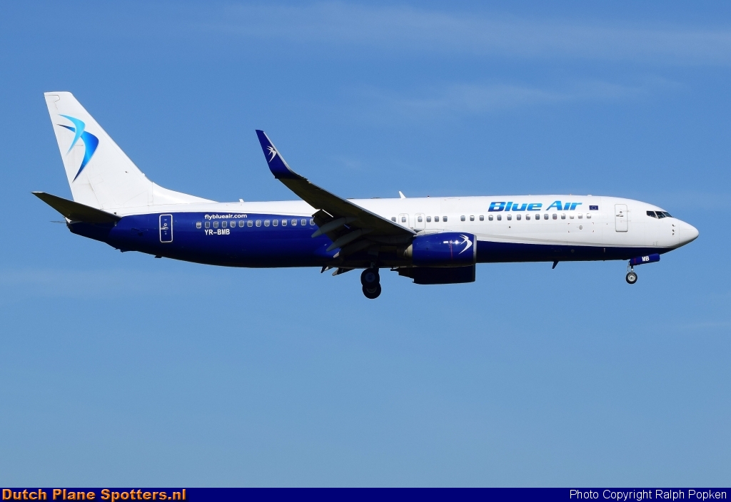 YR-BMB Boeing 737-800 Blue Air by Ralph Popken