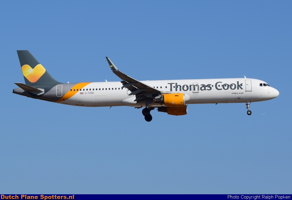 G-TCDD Airbus A321 Thomas Cook by Ralph Popken