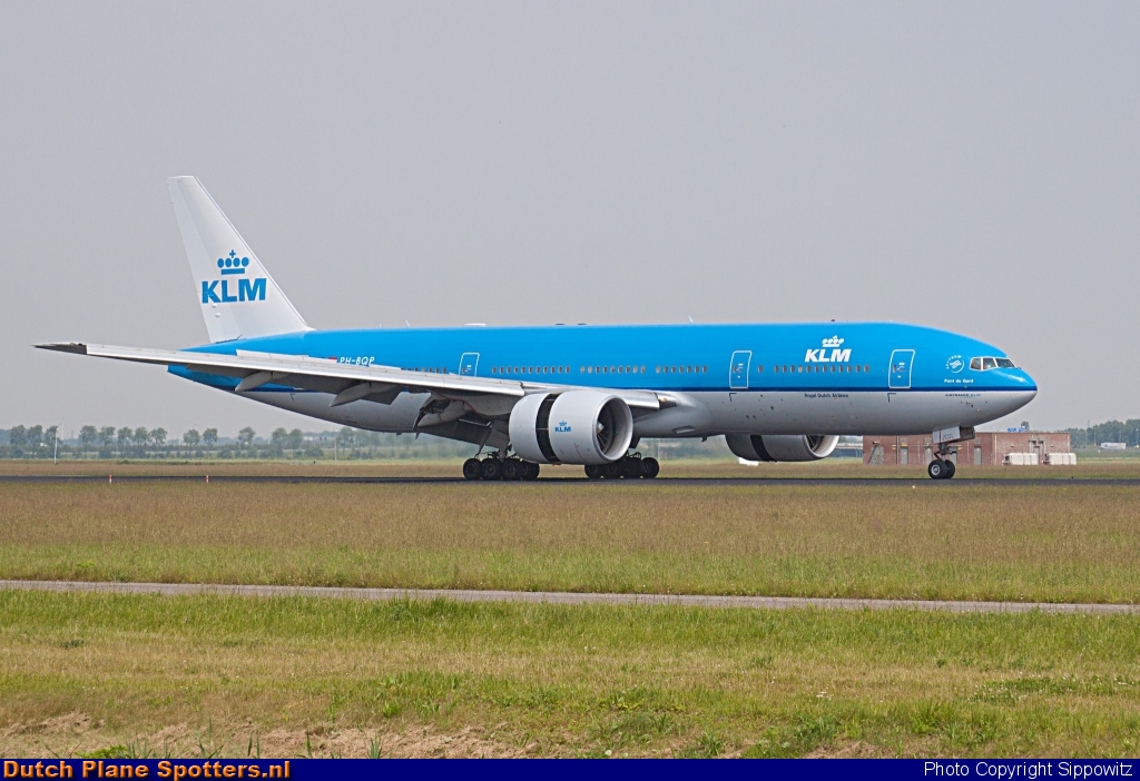 PH-BQP Boeing 777-200 KLM Royal Dutch Airlines by Sippowitz