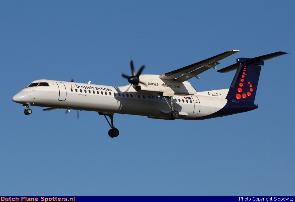 G-ECOI Bombardier Dash 8-Q400 Flybe (Brussels Airlines) by Sippowitz