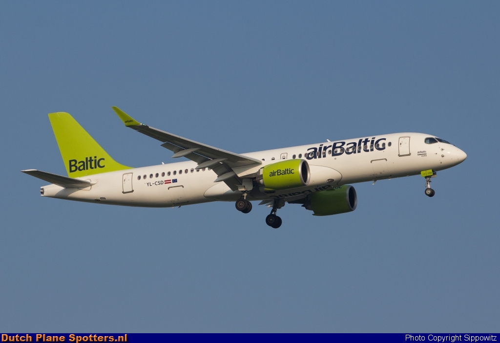 YL-CSD Airbus A220-300 Air Baltic by Sippowitz