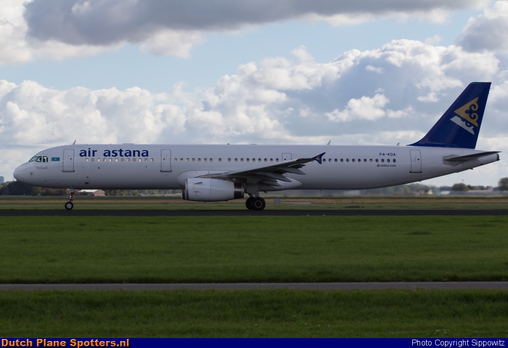 P4-KDA Airbus A321 Air Astana by Sippowitz