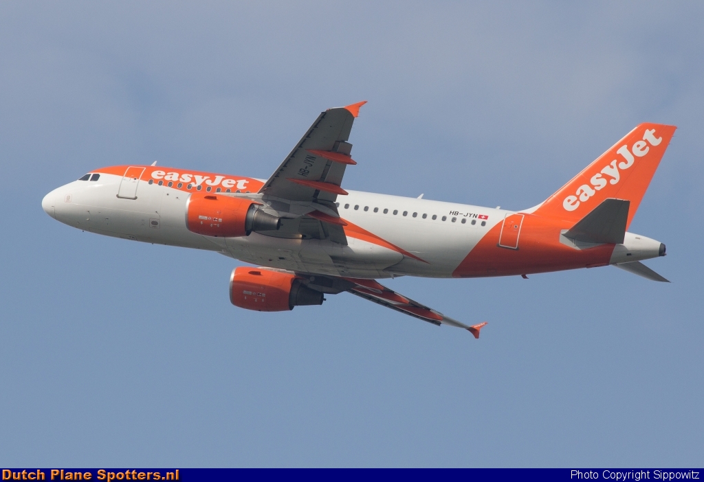 HB-JYN Airbus A319 easyJet Switzerland by Sippowitz