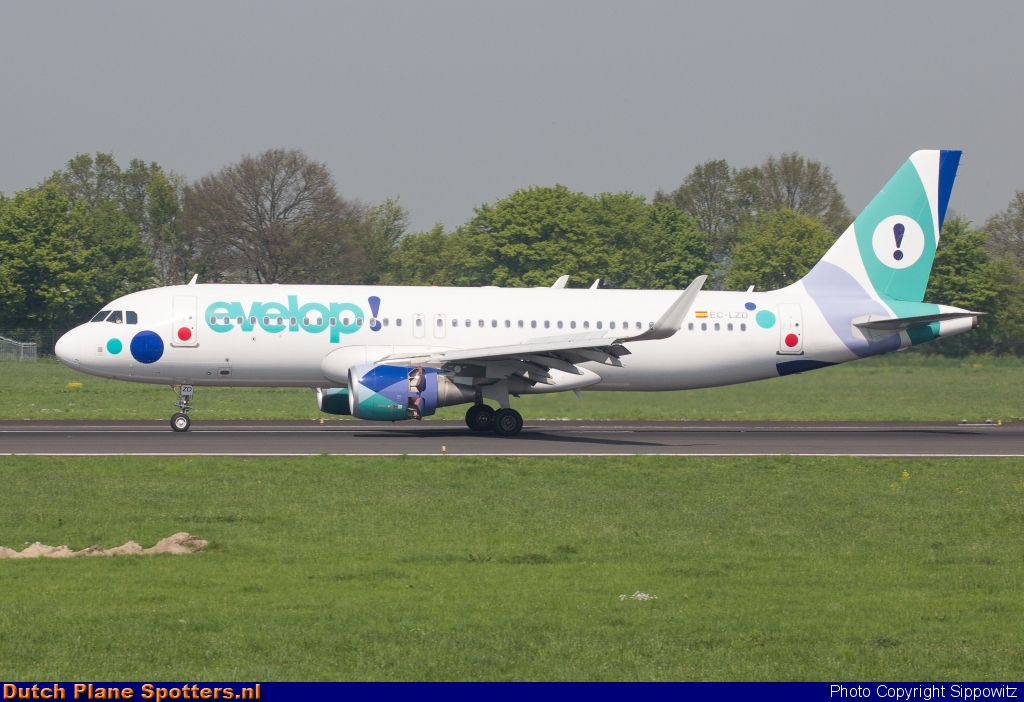 EC-LZD Airbus A320 Evelop Airlines by Sippowitz