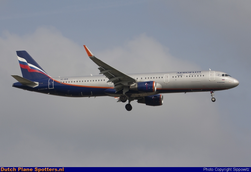 VP-BEW Airbus A321 Aeroflot - Russian Airlines by Sippowitz