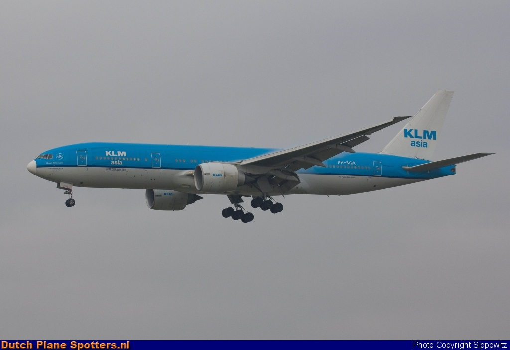 PH-BQK Boeing 777-200 KLM Asia by Sippowitz