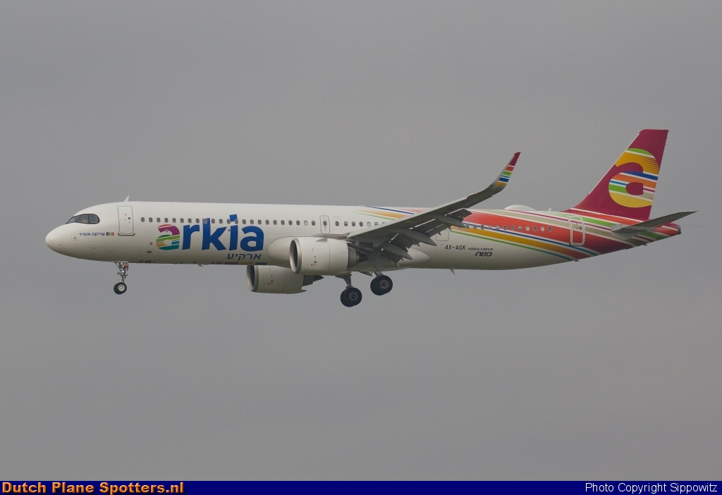 4X-AGK Airbus A321neo Arkia Israeli Airlines by Sippowitz