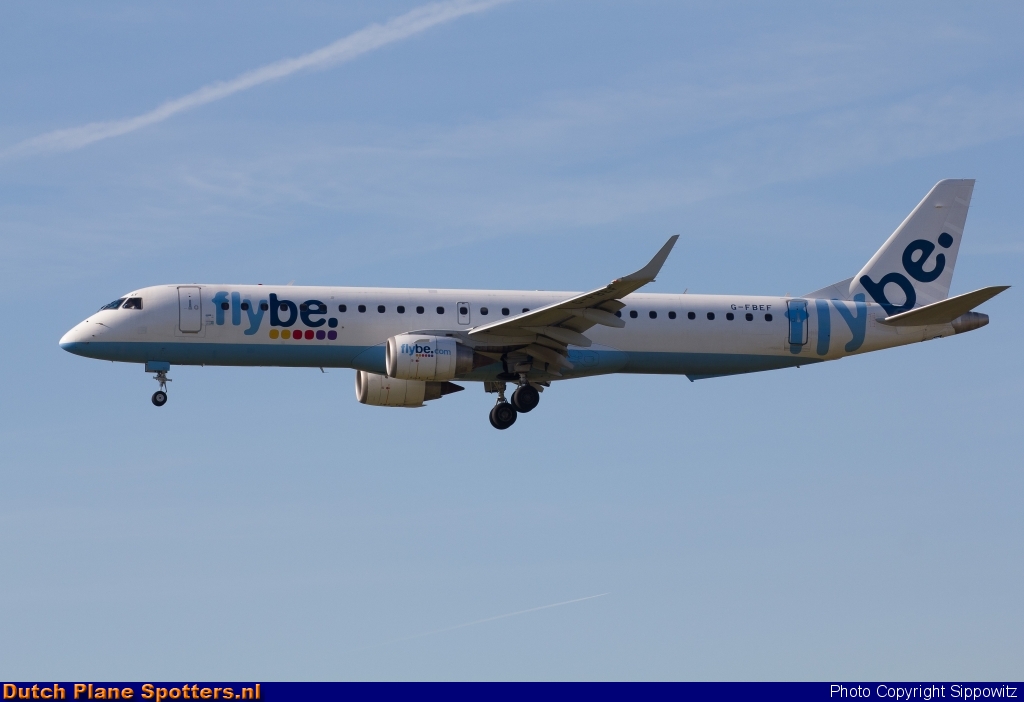 G-FBEF Embraer 195 Flybe by Sippowitz