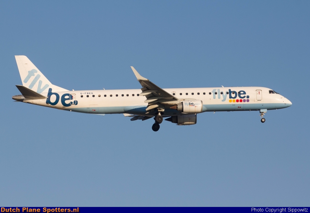 G-FBEG Embraer 195 Flybe by Sippowitz