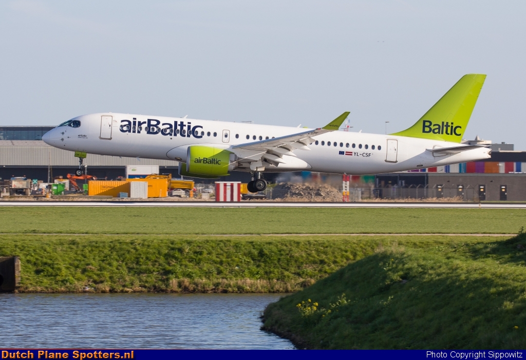 YL-CSF Airbus A220-300 Air Baltic by Sippowitz
