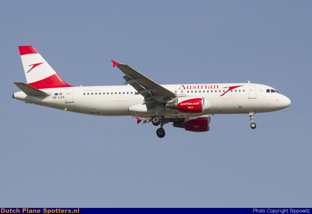 OE-LXA Airbus A320 Austrian Airlines by Sippowitz