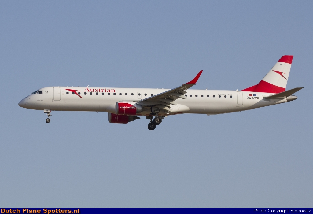 OE-LWQ Embraer 195 Austrian Airlines by Sippowitz