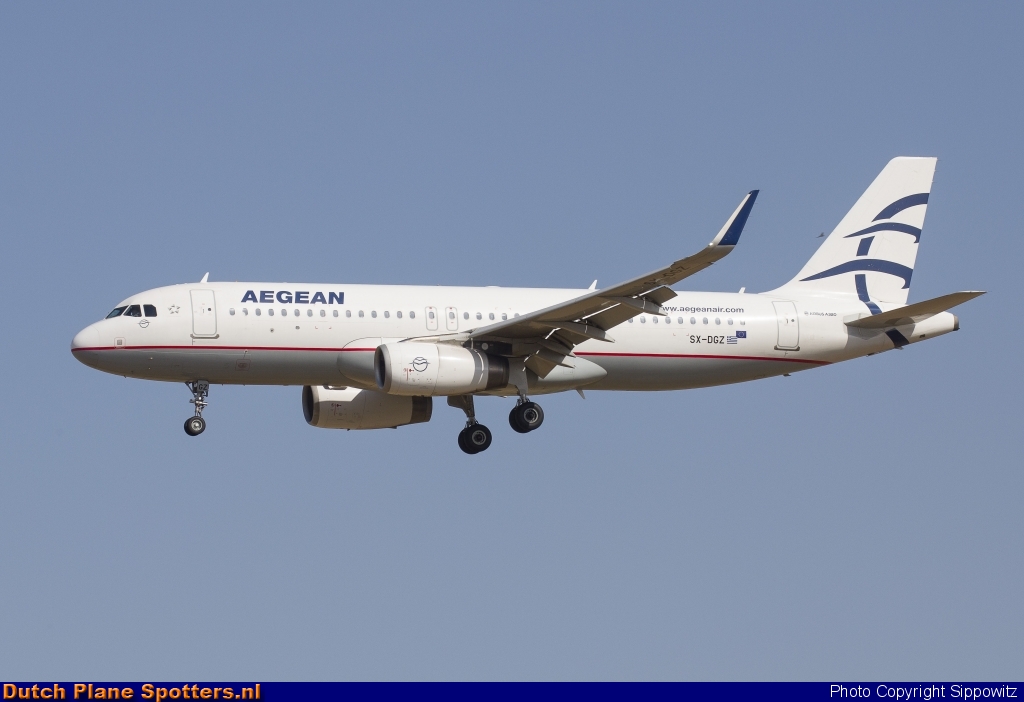 SX-DGZ Airbus A320 Aegean Airlines by Sippowitz