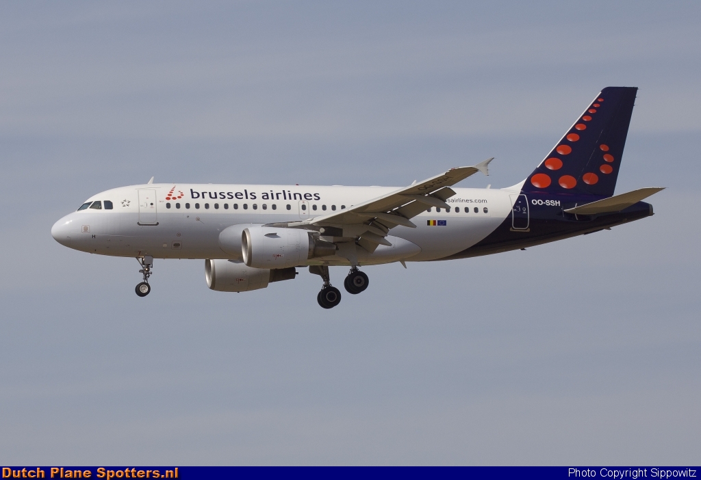 OO-SSH Airbus A319 Brussels Airlines by Sippowitz