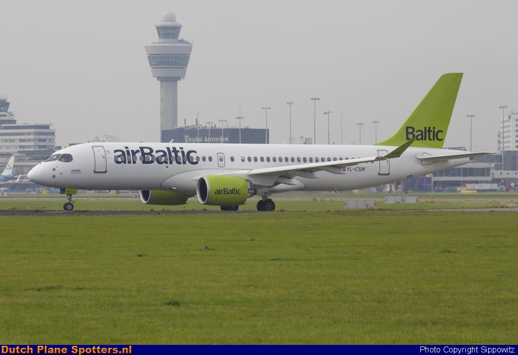 YL-CSM Airbus A220-300 Air Baltic by Sippowitz