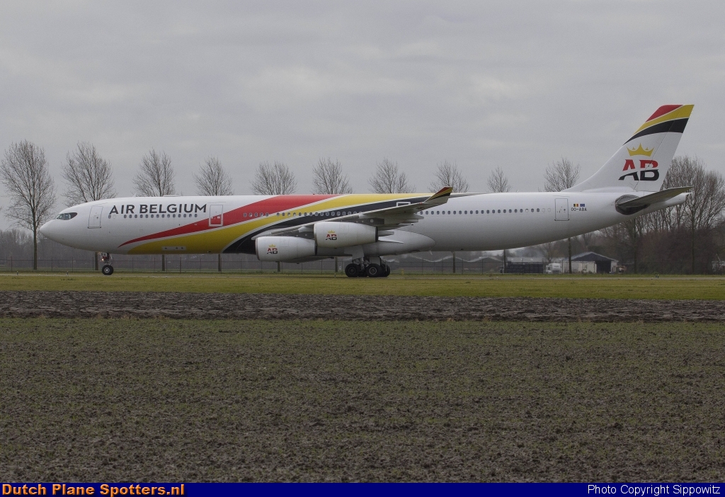 OO-ABE Airbus A340-300 Air Belgium by Sippowitz
