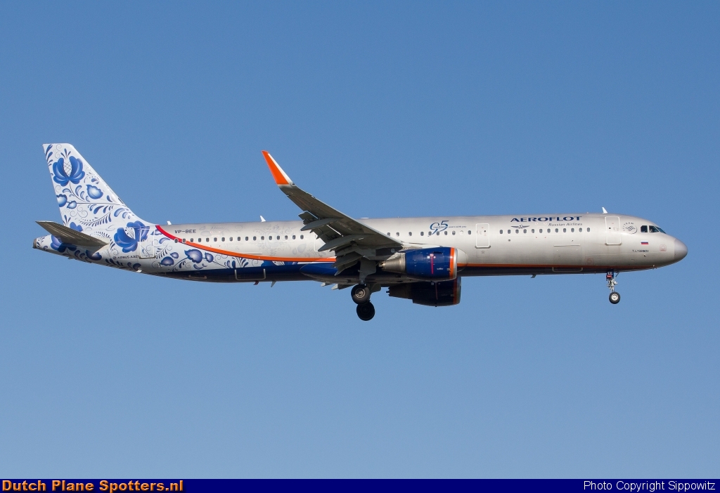 VP-BEE Airbus A321 Aeroflot - Russian Airlines by Sippowitz