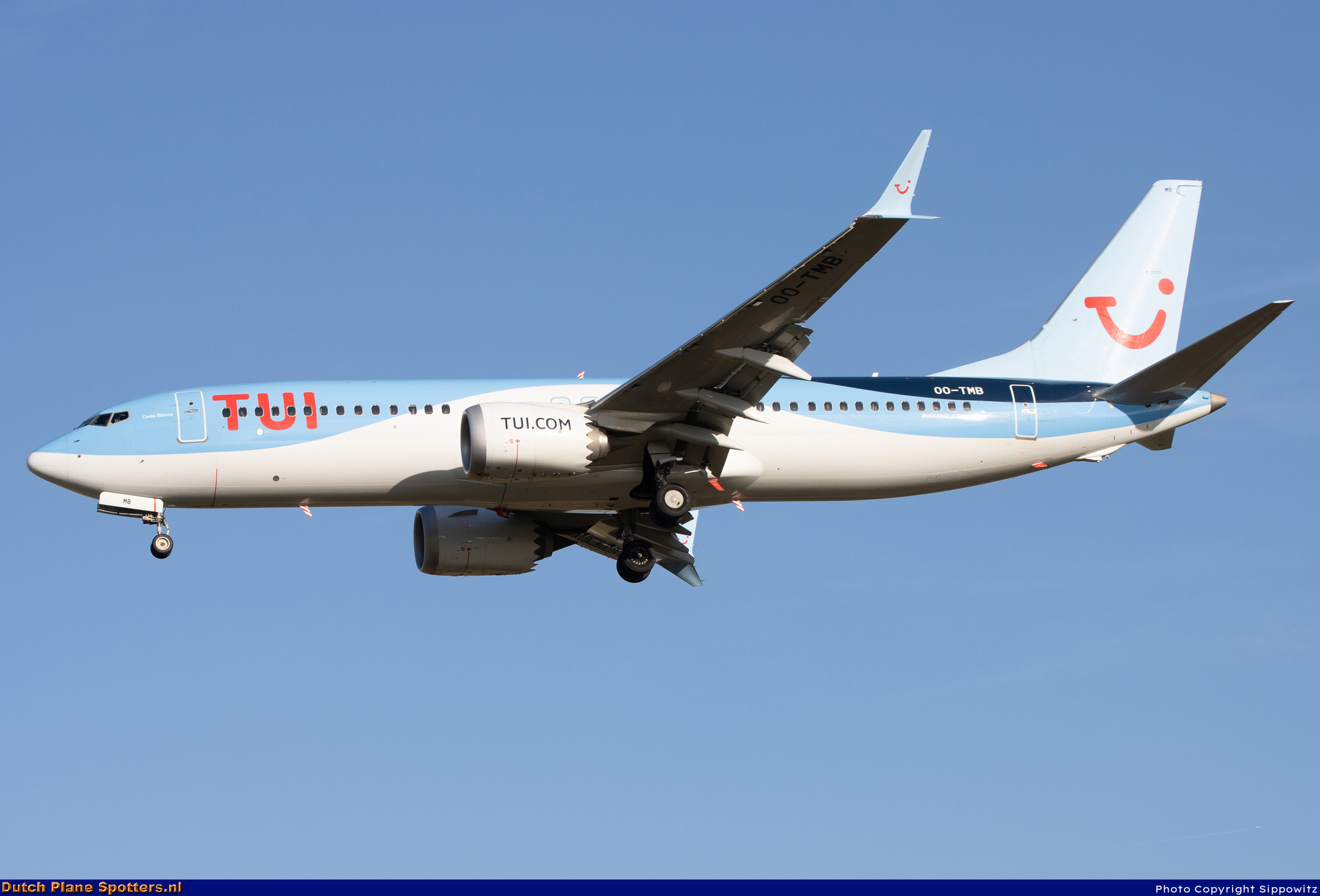 OO-TMB Boeing 737 MAX 8 TUI Airlines Belgium by Sippowitz