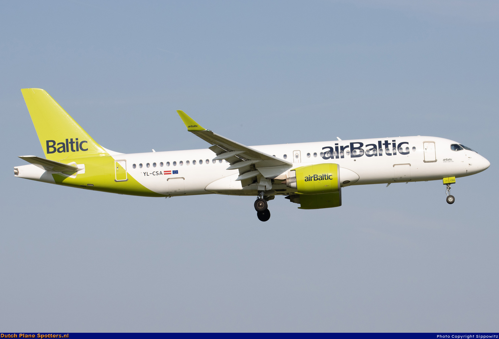 YL-CSA Airbus A220-300 Air Baltic by Sippowitz