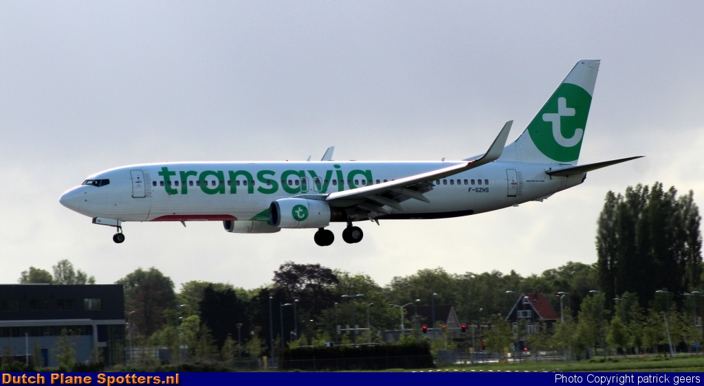 F-GZHS Boeing 737-800 Transavia France by patrick geers