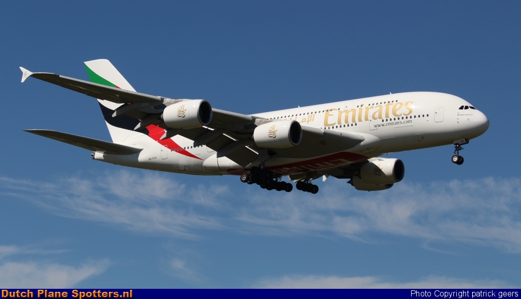 A6-EUD Airbus A380-800 Emirates by patrick geers