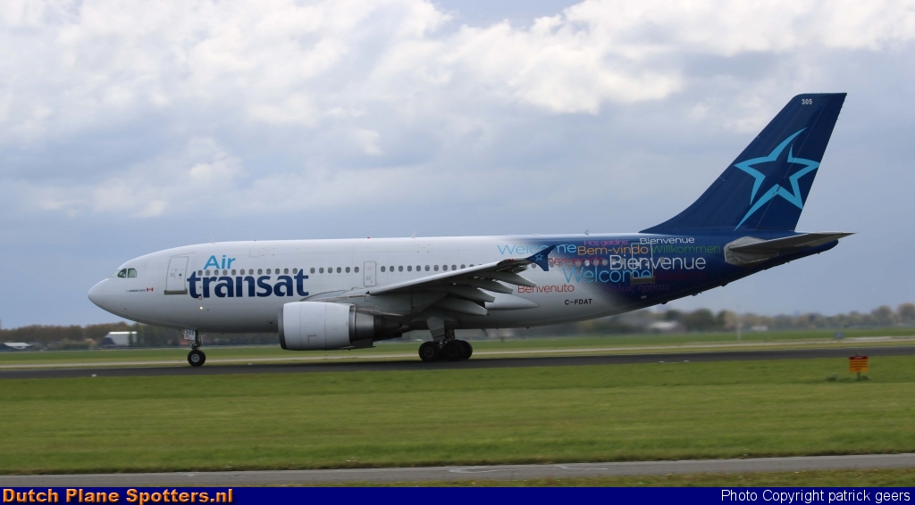 C-FDAT Airbus A310 Air Transat by patrick geers