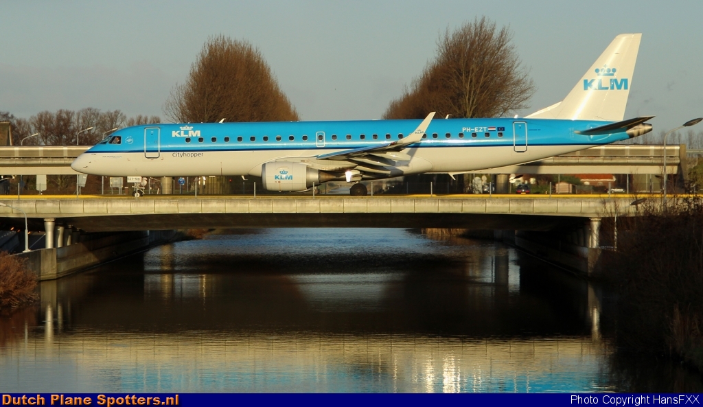PH-EZT Embraer 190 KLM Cityhopper by HansFXX