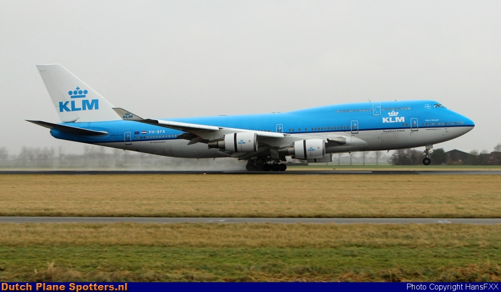 PH-BFK Boeing 747-400 KLM Royal Dutch Airlines by HansFXX