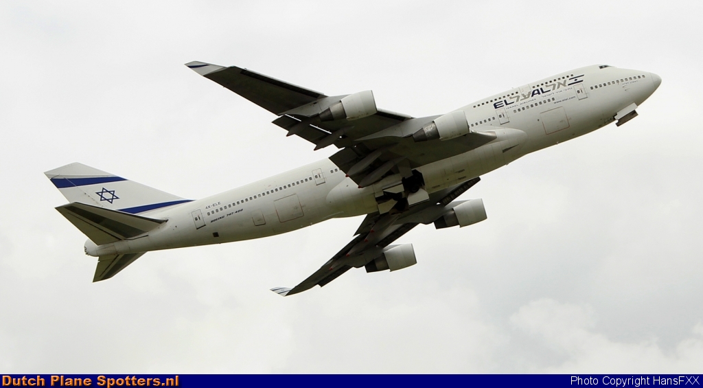 4X-ELA Boeing 747-400 El Al Israel Airlines by HansFXX