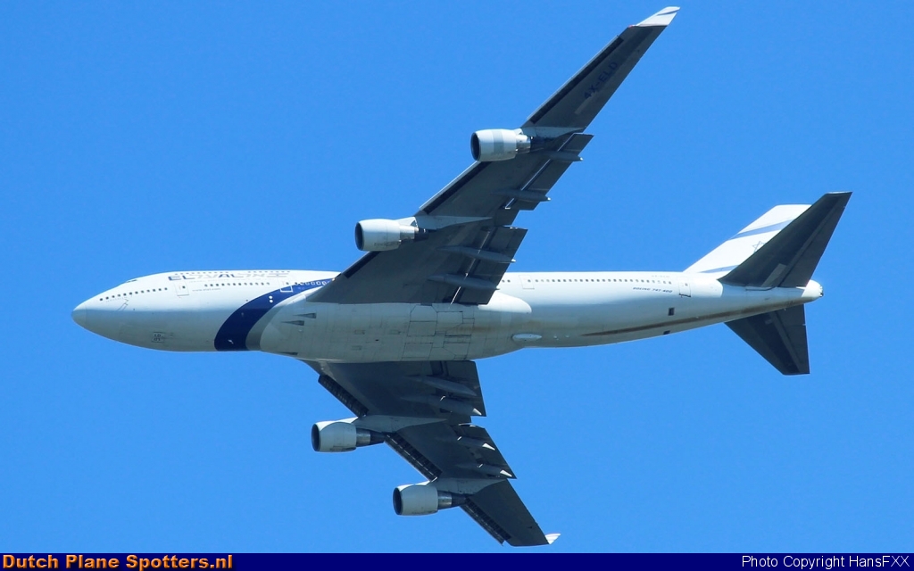 4X-ELD Boeing 747-400 El Al Israel Airlines by HansFXX