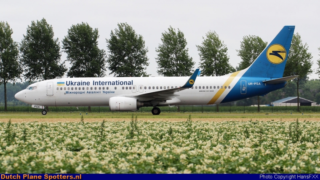 UR-PSA Boeing 737-800 Ukraine International Airlines by HansFXX