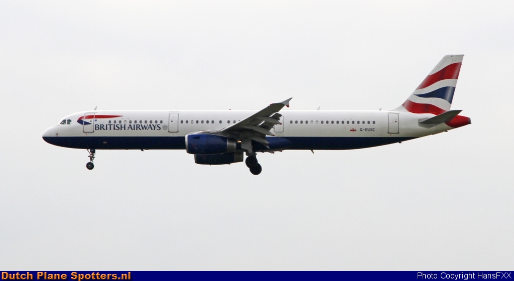 G-EUXC Airbus A321 British Airways by HansFXX