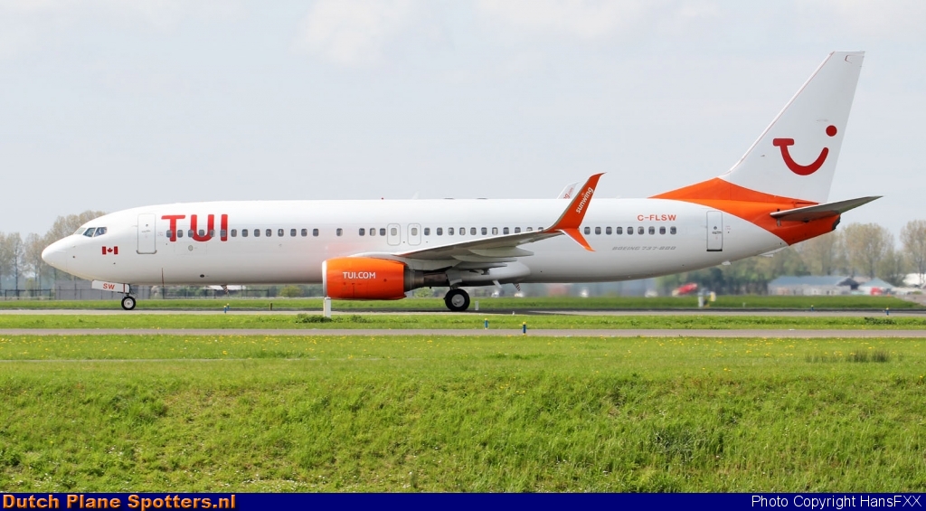 C-FLSW Boeing 737-800 Sunwing Airlines (TUI Airlines Netherlands) by HansFXX