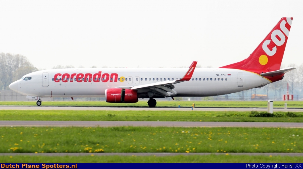 PH-CDH Boeing 737-800 Corendon Dutch Airlines by HansFXX