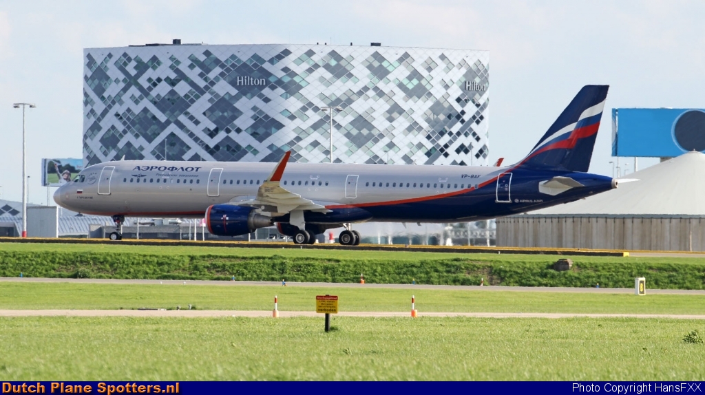 VP-BAF Airbus A321 Aeroflot - Russian Airlines by HansFXX
