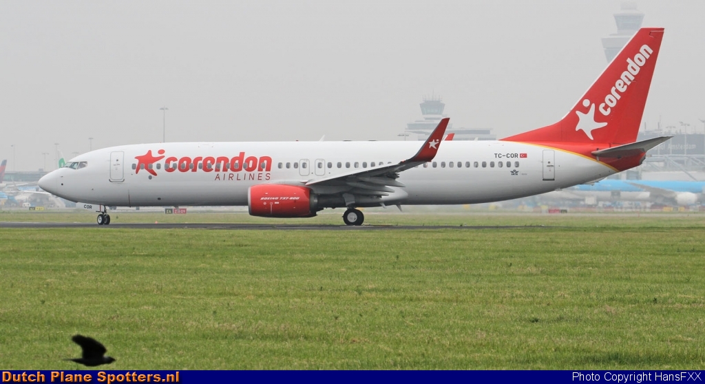 TC-COR Boeing 737-800 Corendon Airlines by HansFXX