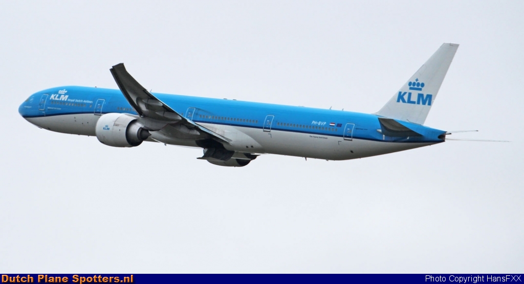 PH-BVP Boeing 777-300 KLM Royal Dutch Airlines by HansFXX