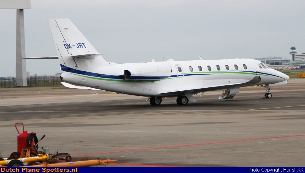 OK-JRT Cessna 680 citation Sovereign Plus Travel Service by HansFXX