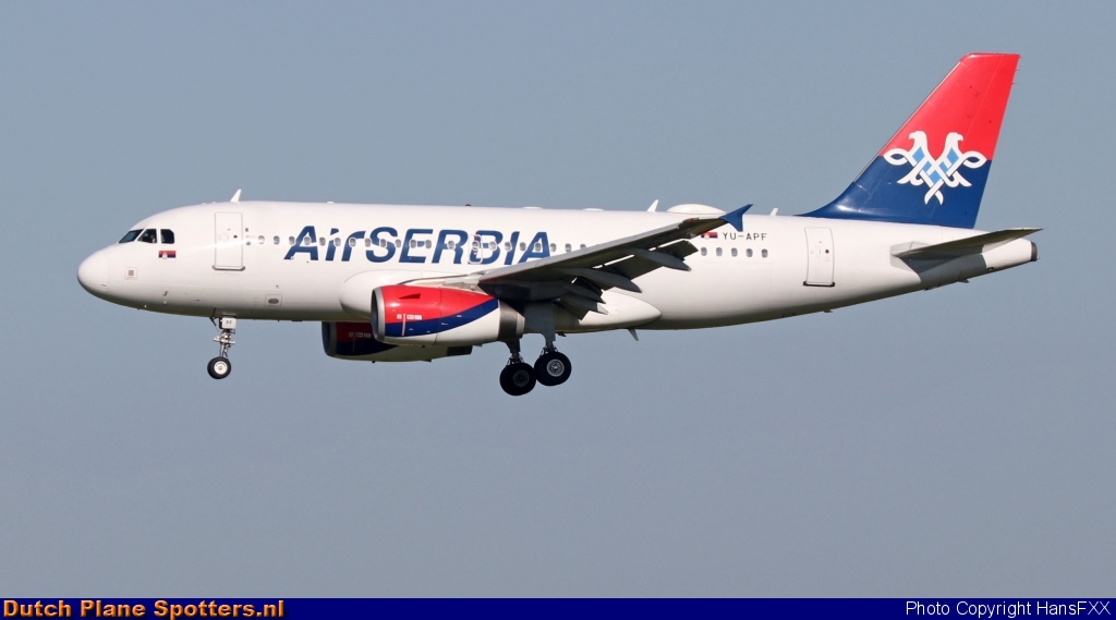YU-APF Airbus A319 Air Serbia by HansFXX