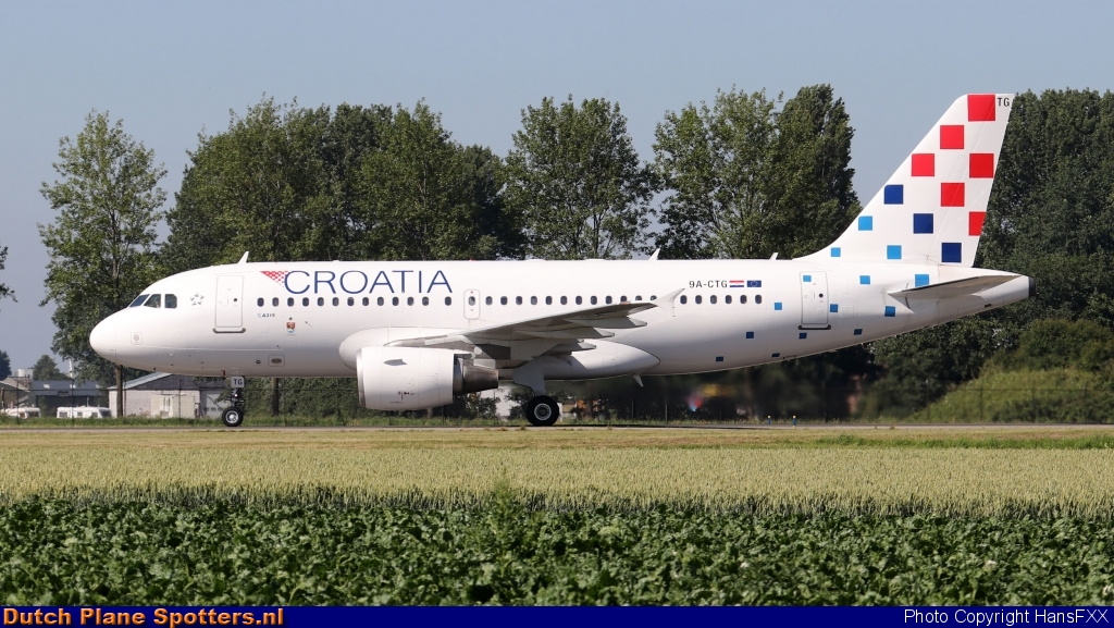 9A-CTG Airbus A319 Croatia Airlines by HansFXX