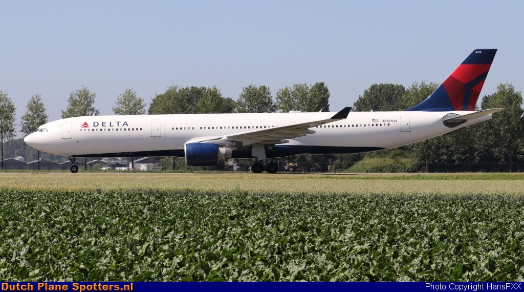 N816NW Airbus A330-300 Delta Airlines by HansFXX