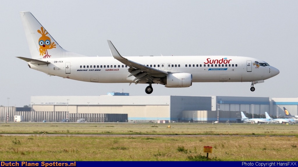 OM-FEX Boeing 737-800 AirExplore (Sun d'Or) by HansFXX