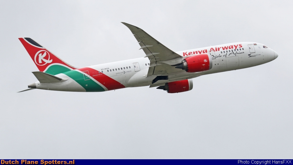 5Y-KZA Boeing 787-8 Dreamliner Kenya Airways by HansFXX