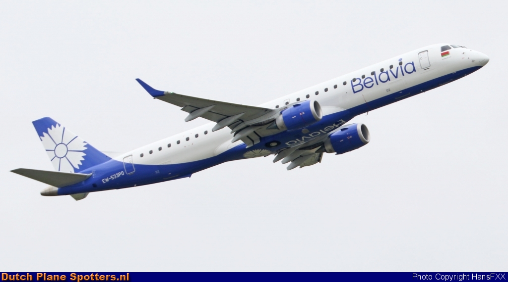 EW-533PO Embraer 195 Belavia Belarusian Airlines by HansFXX