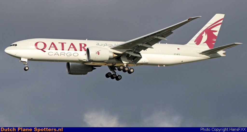 A7-BFG Boeing 777-F Qatar Airways Cargo by HansFXX