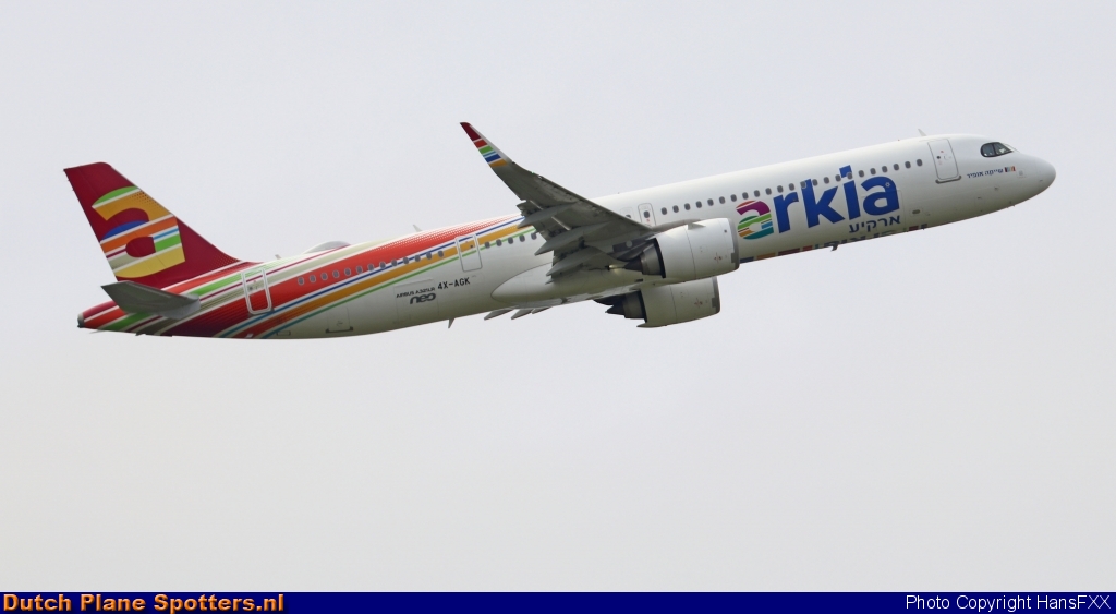 4X-AGK Airbus A321neo Arkia Israeli Airlines by HansFXX