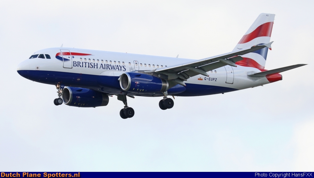 G-EUPZ Airbus A319 British Airways by HansFXX